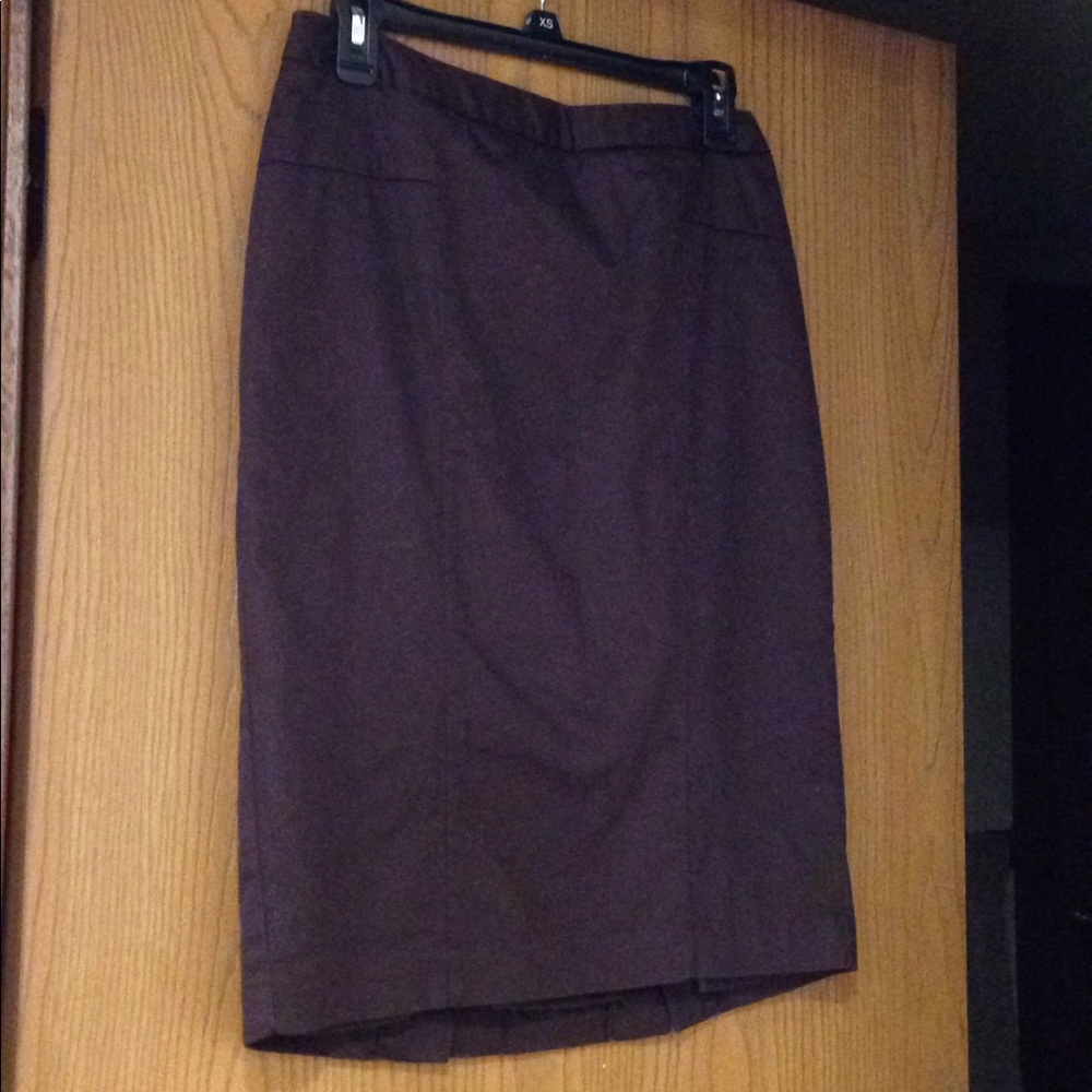 Brown pencil skirt